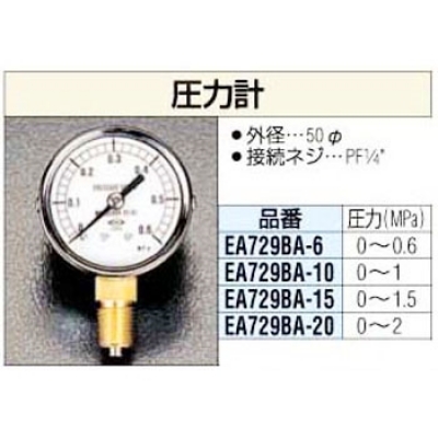 松原計器 EA729BA-10 50mm壓力計