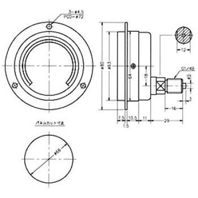 第一計器 DAIICHI KEIKI  KOT-211A-1.6MPA 小形壓力計