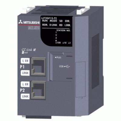 日本三菱 mitsubishi  LJ72GF15-T2-CM  PLC CC-Link IEField模塊LJ72GF15-T2