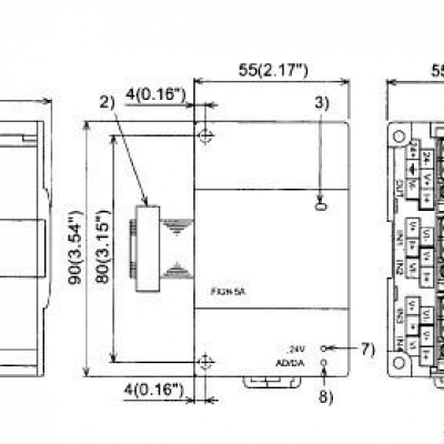 日本三菱 mitsubishi   PLC模塊FX2N-5A 4點輸入1點輸出模擬量模塊